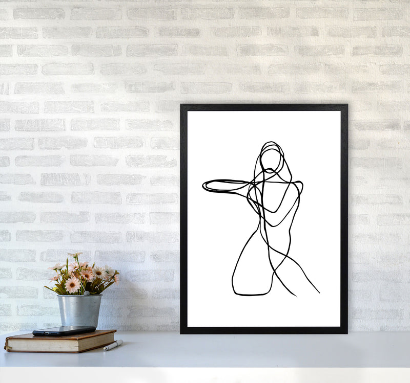Tangled Lines Female4 By Planeta444 A2 White Frame