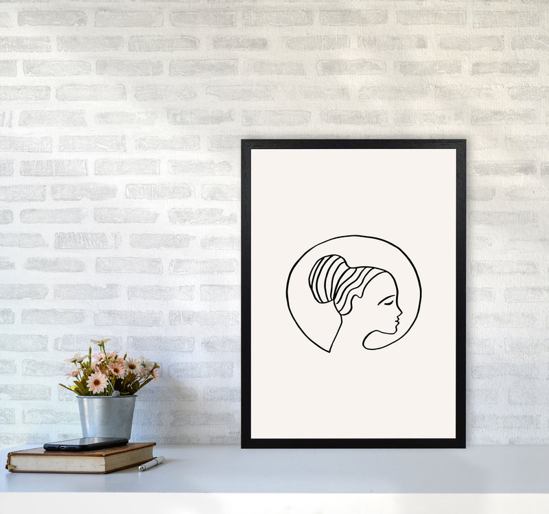 Delicate Face Circle2 By Planeta444 A2 White Frame