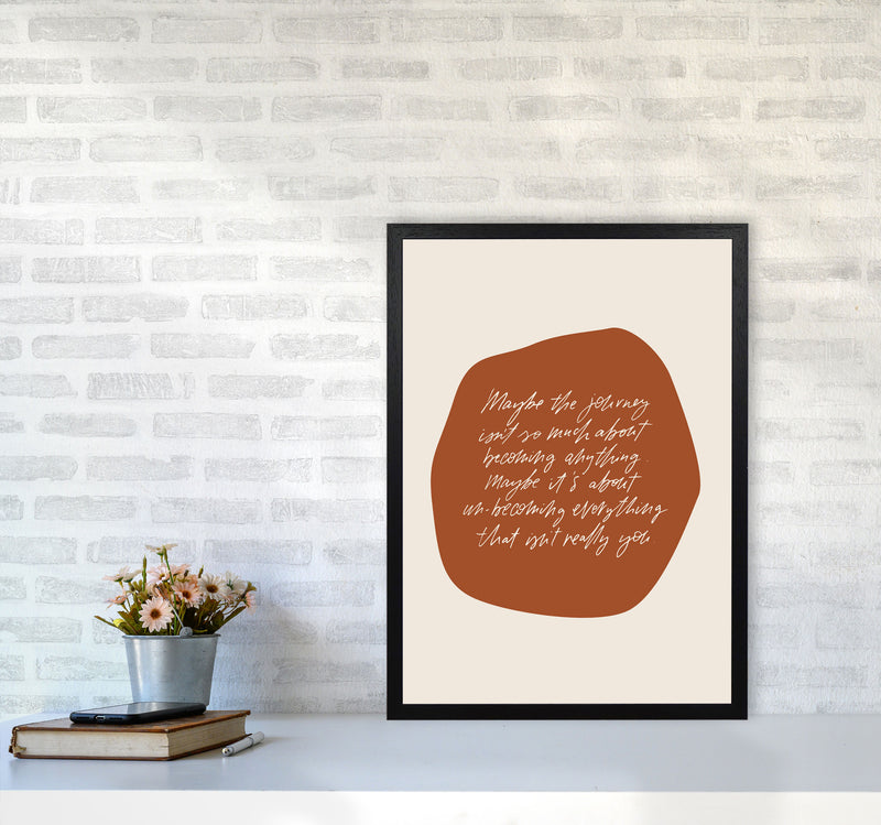 Maybe The Journey By Planeta444 A2 White Frame
