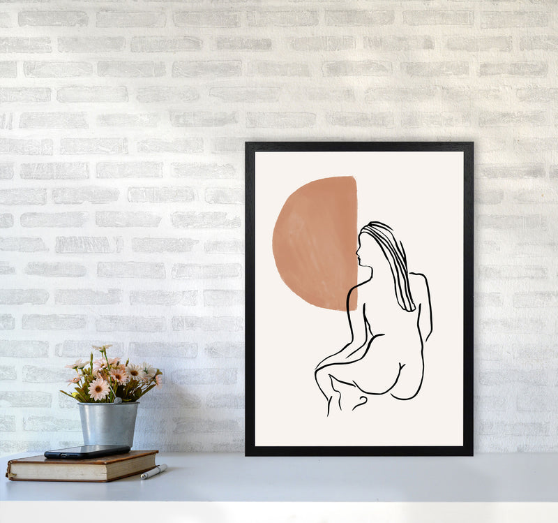 Line Nudes Back2 By Planeta444 A2 White Frame