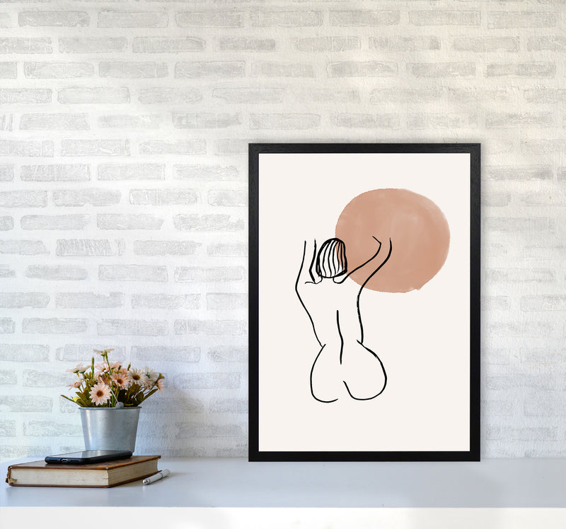 Line Nudes Back1 By Planeta444 A2 White Frame