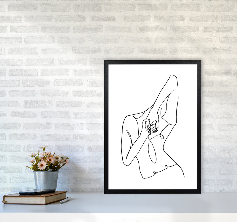 Hands Crossed At The Back By Planeta444 A2 White Frame
