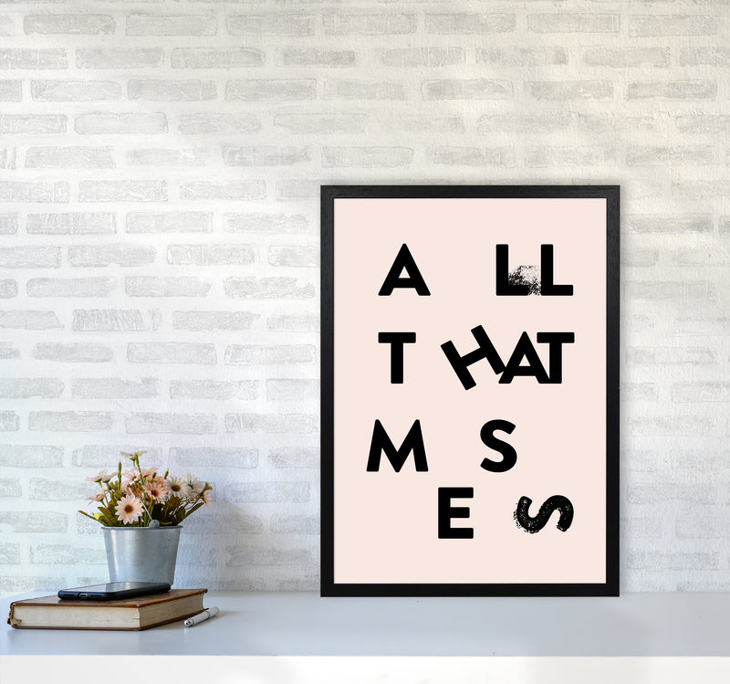 All That Mess Black By Planeta444 A2 White Frame