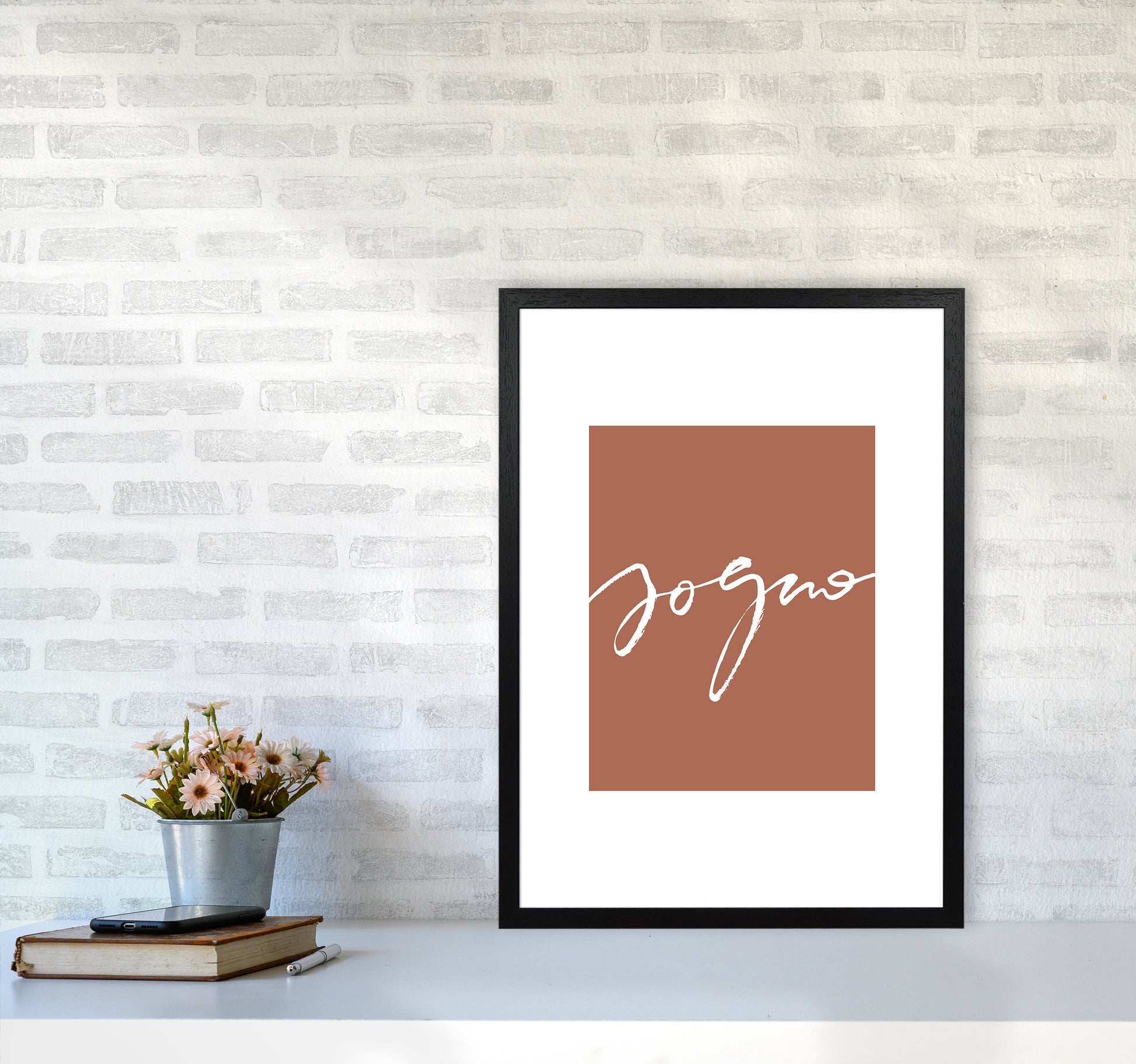 Sogno Cavern Clay By Planeta444 A2 White Frame