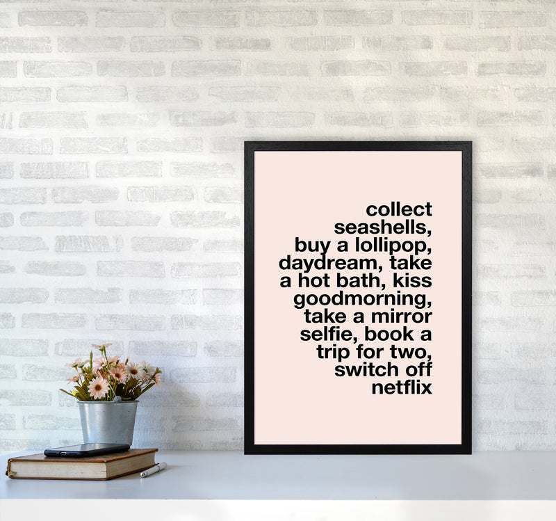 Collect Seashells By Planeta444 A2 White Frame