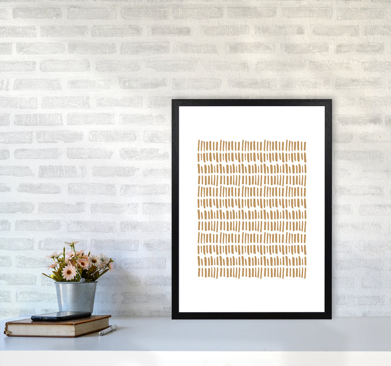 Ethno Sticks Sand By Planeta444 A2 White Frame