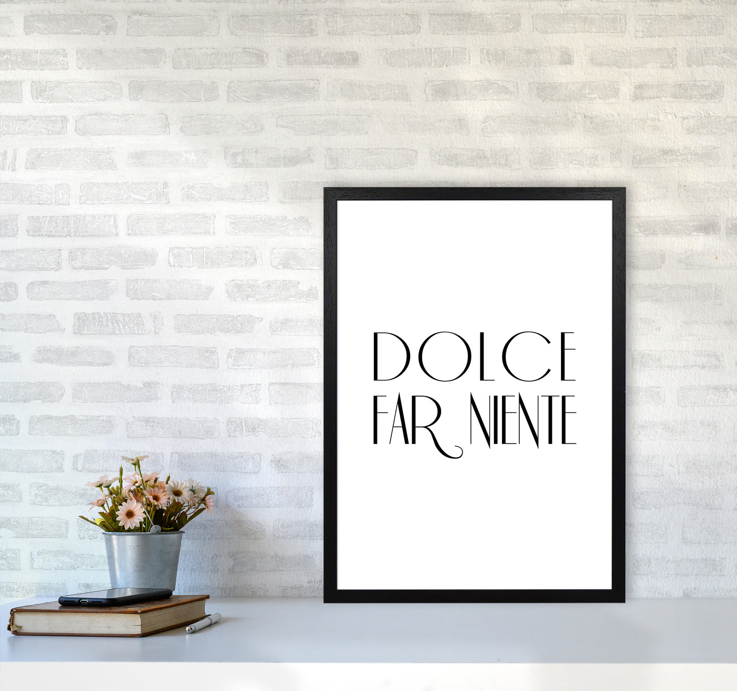 Dolce Far Niente2 By Planeta444 A2 White Frame