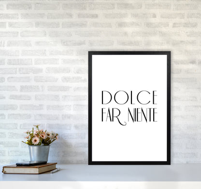Dolce Far Niente2 By Planeta444 A2 White Frame