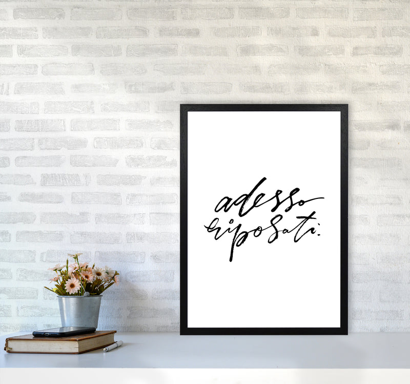 Adesso Riposati By Planeta444 A2 White Frame