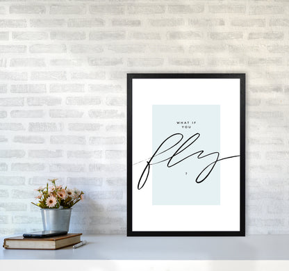 What If You Fly By Planeta444 A2 White Frame