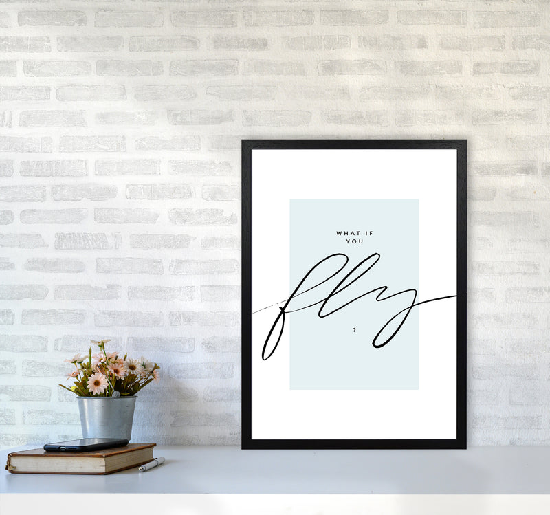 What If You Fly By Planeta444 A2 White Frame