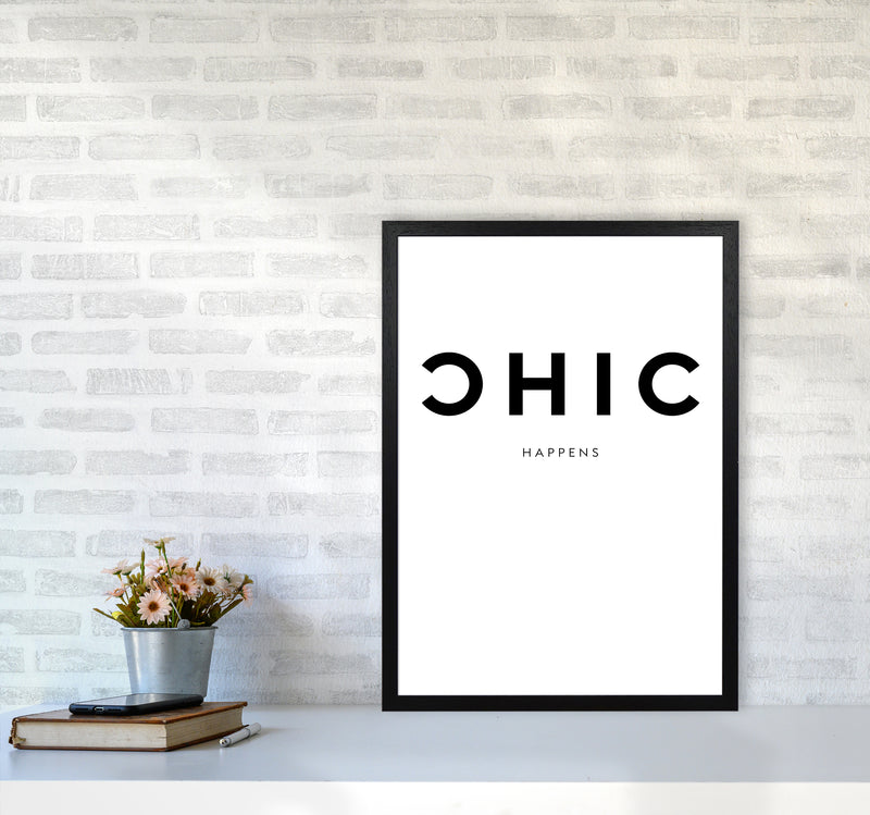 Chic Happens2 By Planeta444 A2 White Frame