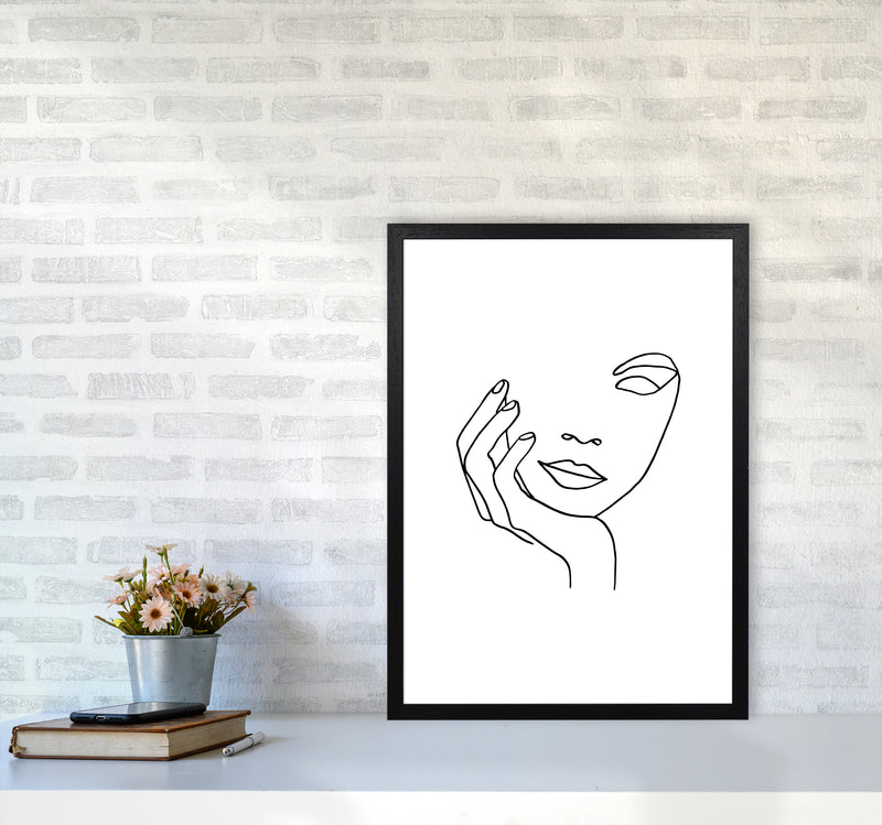 Hand One Eye By Planeta444 A2 White Frame