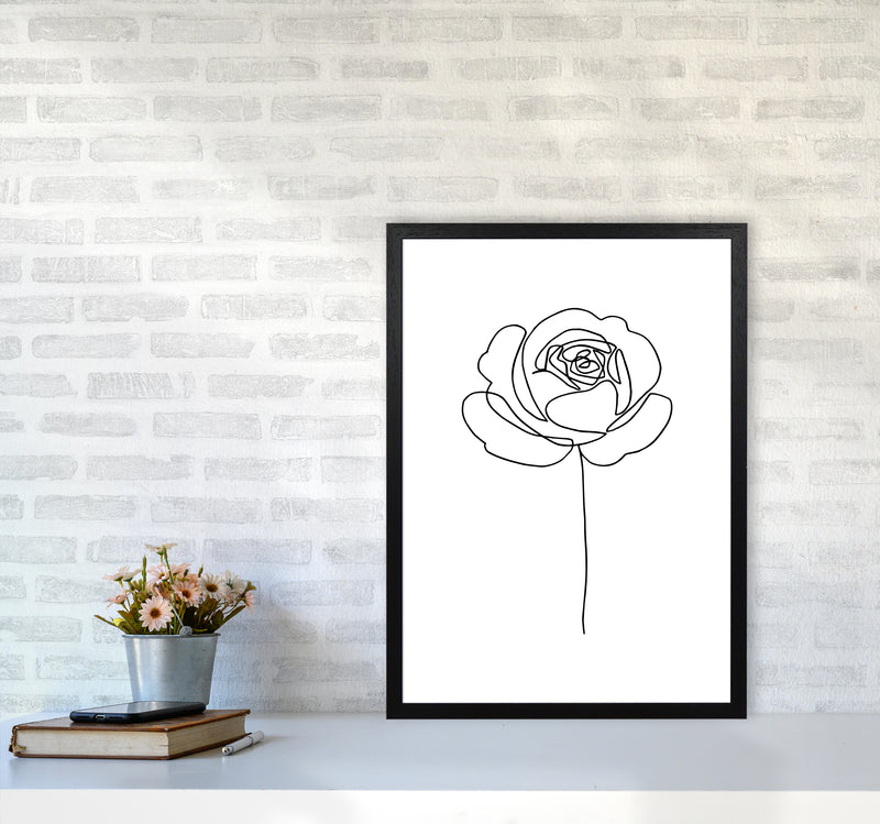 Rose1 By Planeta444 A2 White Frame