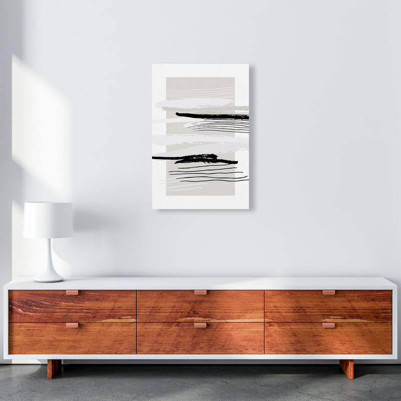 Abstracts Pennellate Linee Grey White Black By Planeta444 A2 Canvas