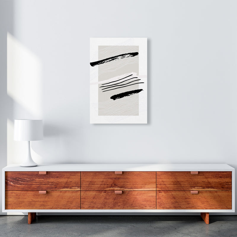 Abstracts Pennellate Linee Grey White Black2 By Planeta444 A2 Canvas