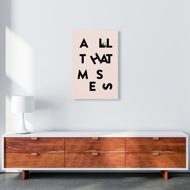 All That Mess Black By Planeta444 A2 Canvas