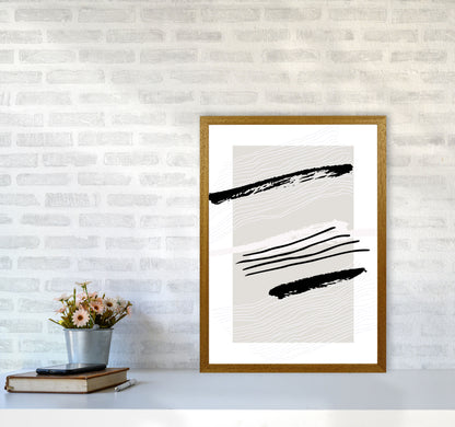 Abstracts Pennellate Linee Grey White Black2 By Planeta444 A2 Print Only