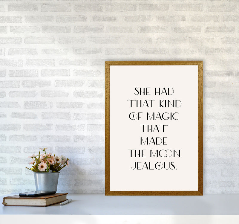 She Had That Kind Of Magic Black On Beige By Planeta444 A2 Print Only