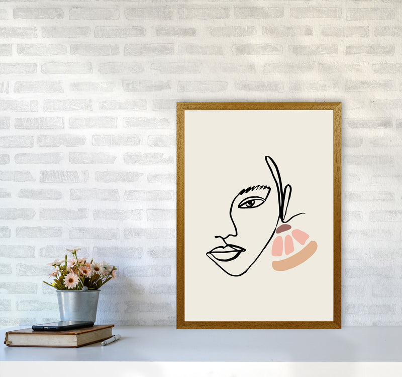 Boho Face With Earrings Sketch1 By Planeta444 A2 Print Only
