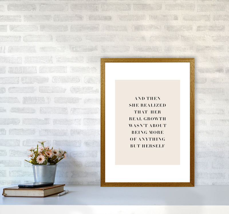 And Then She Realized Type By Planeta444 A2 Print Only