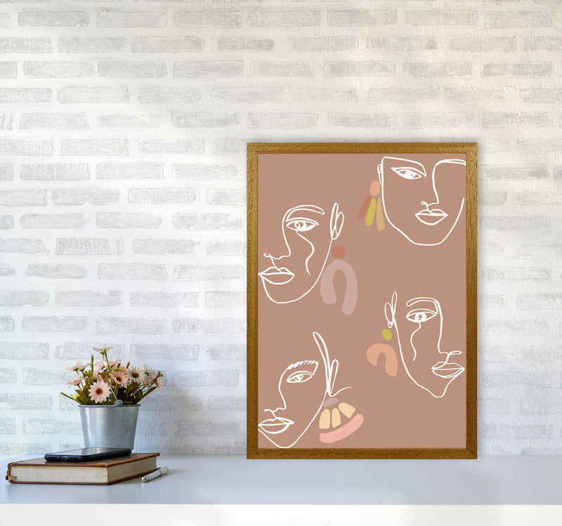 Boho Faces Mix Colors By Planeta444 A2 Print Only