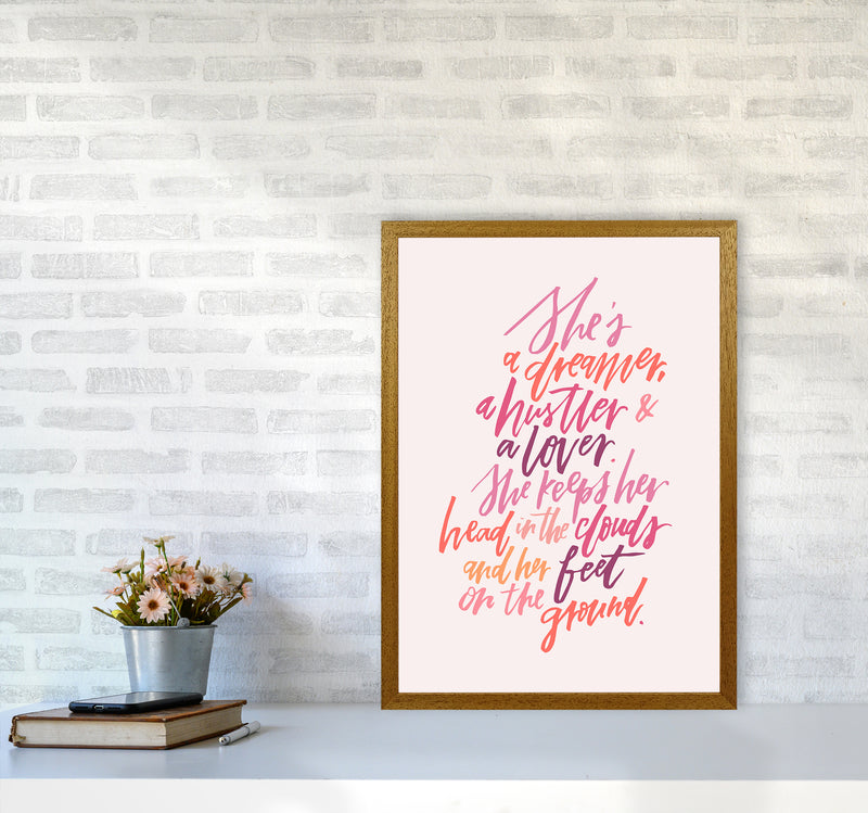 Shes A Dreamer Hustler Lover COLOR By Planeta444 A2 Print Only