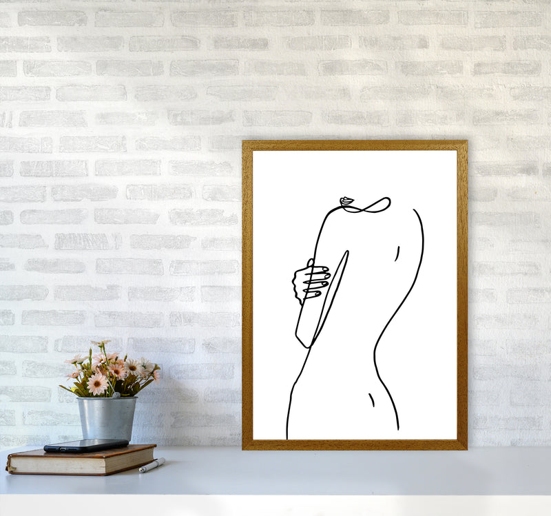Female Hiding Back Pose By Planeta444 A2 Print Only