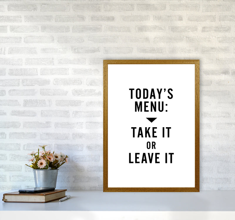 Todays Menu Minimal Quote Art Print By Planeta444 A2 Print Only