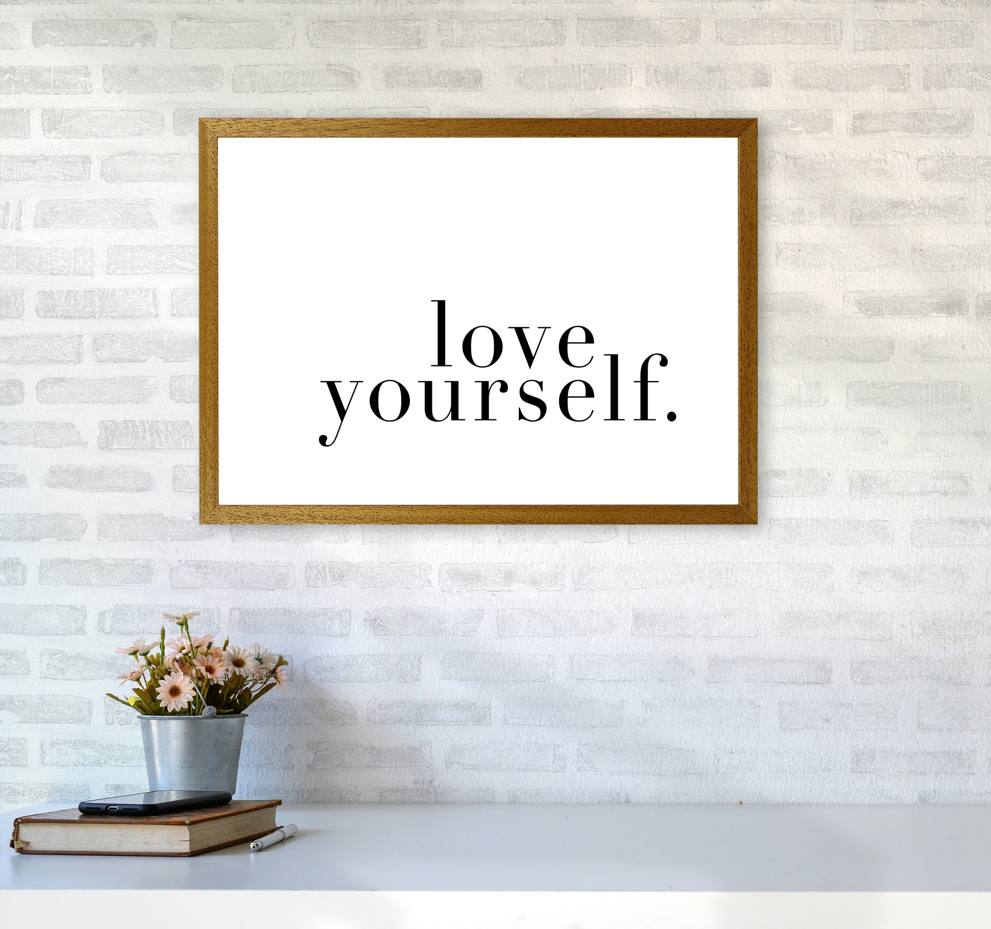 Love Yourself Type By Planeta444 A2 Print Only