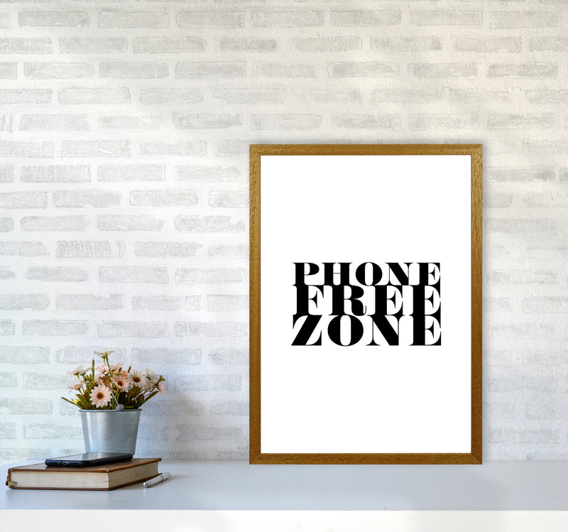 Phone Free Zone By Planeta444 A2 Print Only