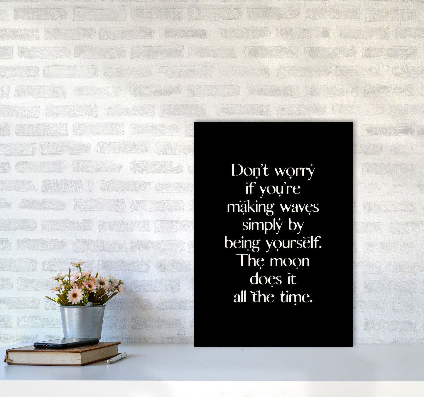 Dont Worry If Youre Making Waves By Planeta444 A2 Black Frame