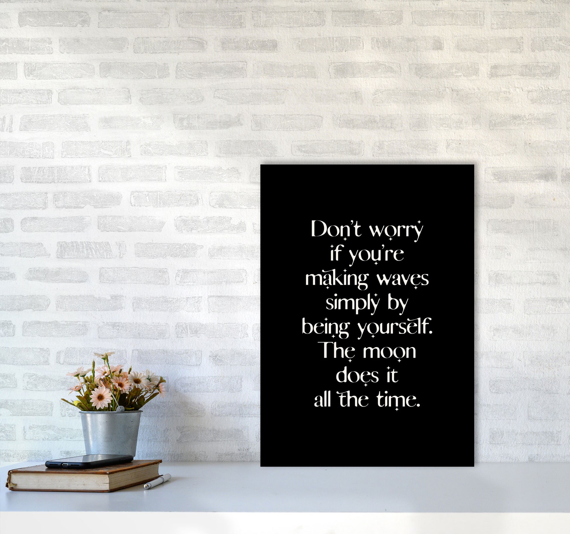 Dont Worry If Youre Making Waves By Planeta444 A2 Black Frame
