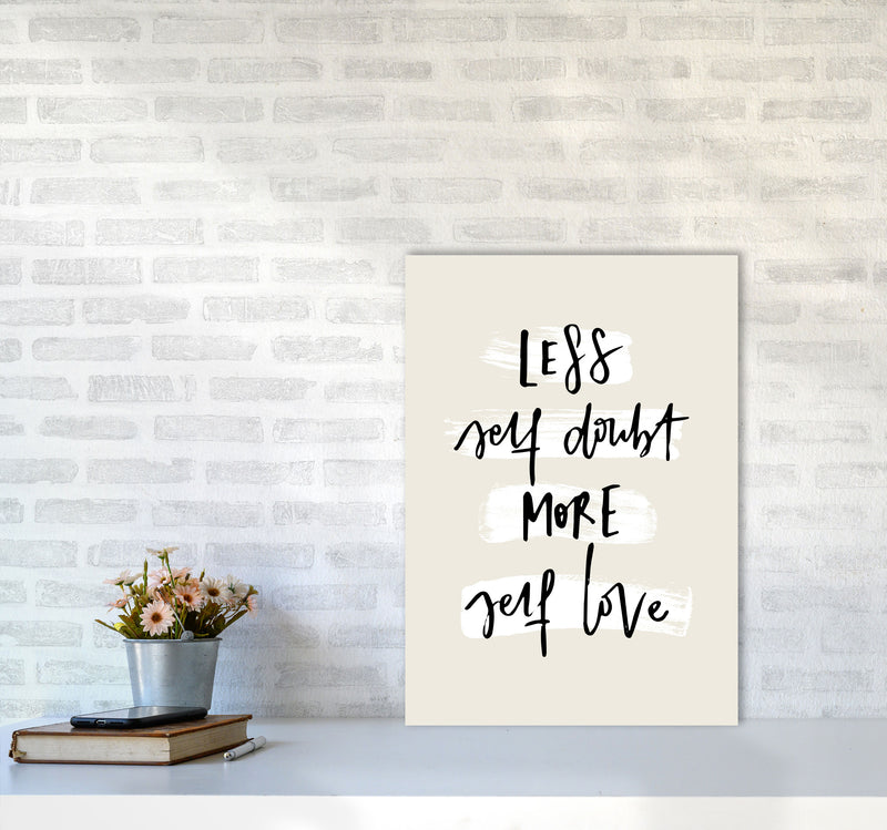 Less Selfdoubt More Selflove By Planeta444 A2 Black Frame