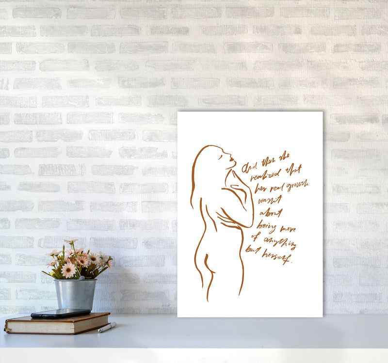 And Then She Realized Sketch By Planeta444 A2 Black Frame