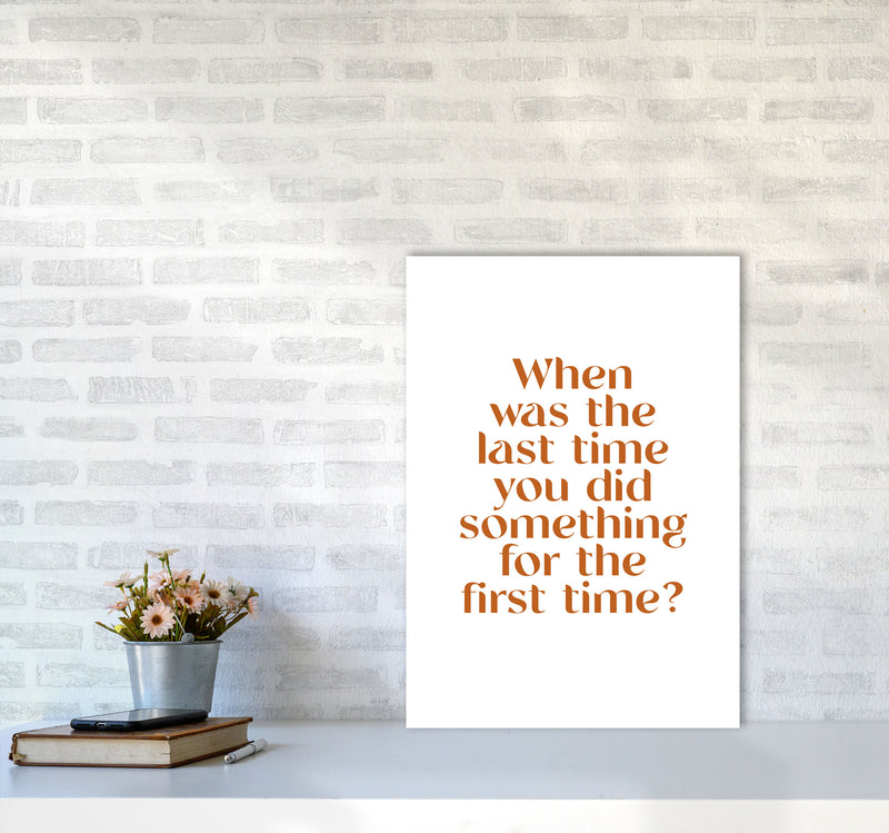 When Was The Last Time By Planeta444 A2 Black Frame