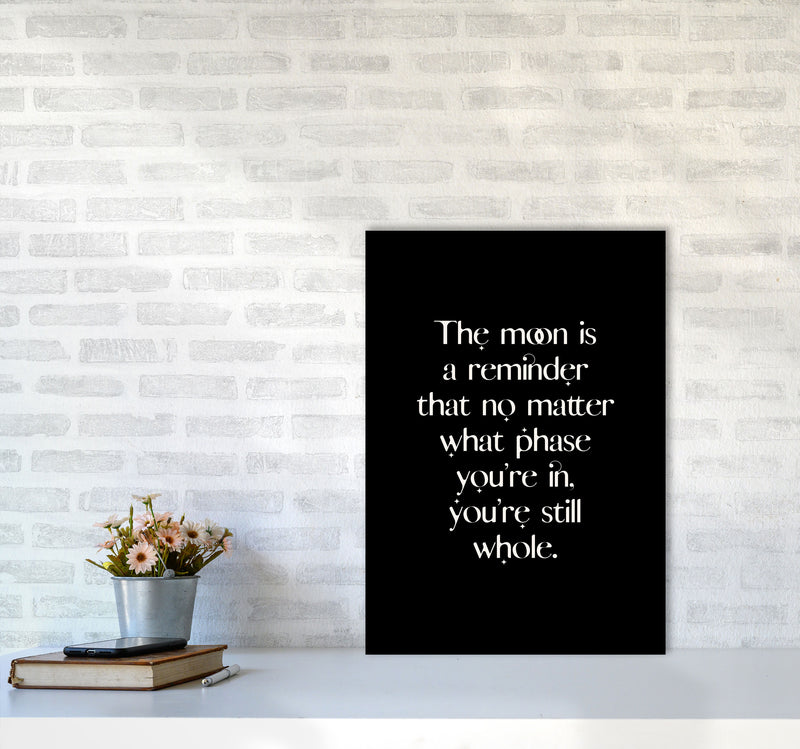 The Moon Is A Reminder By Planeta444 A2 Black Frame