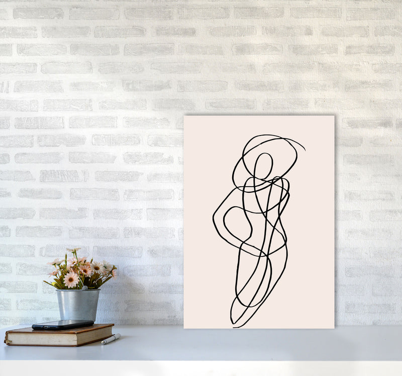 Tangled Lines Female1 By Planeta444 A2 Black Frame