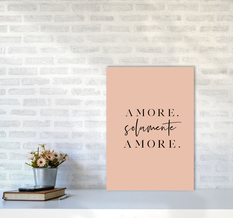 Amore Solamente Amore By Planeta444 A2 Black Frame