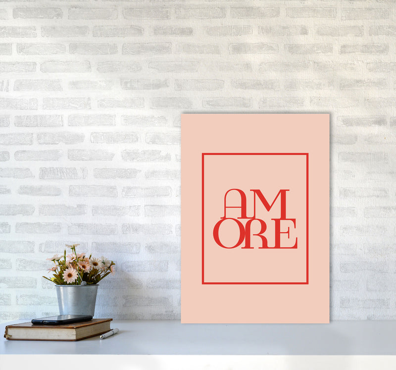 Amore 2020 Blush Red By Planeta444 A2 Black Frame