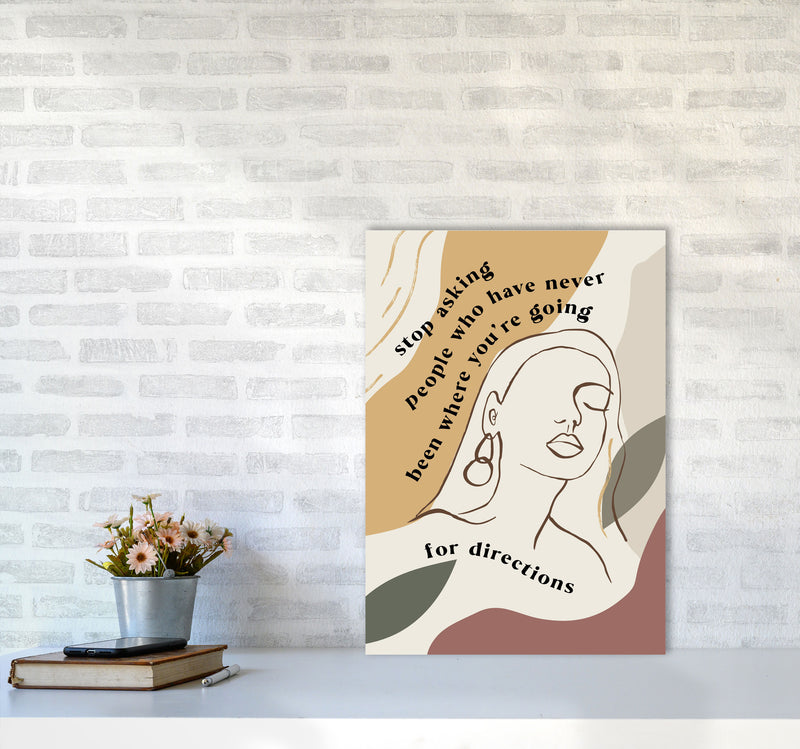 Stop Asking People By Planeta444 A2 Black Frame