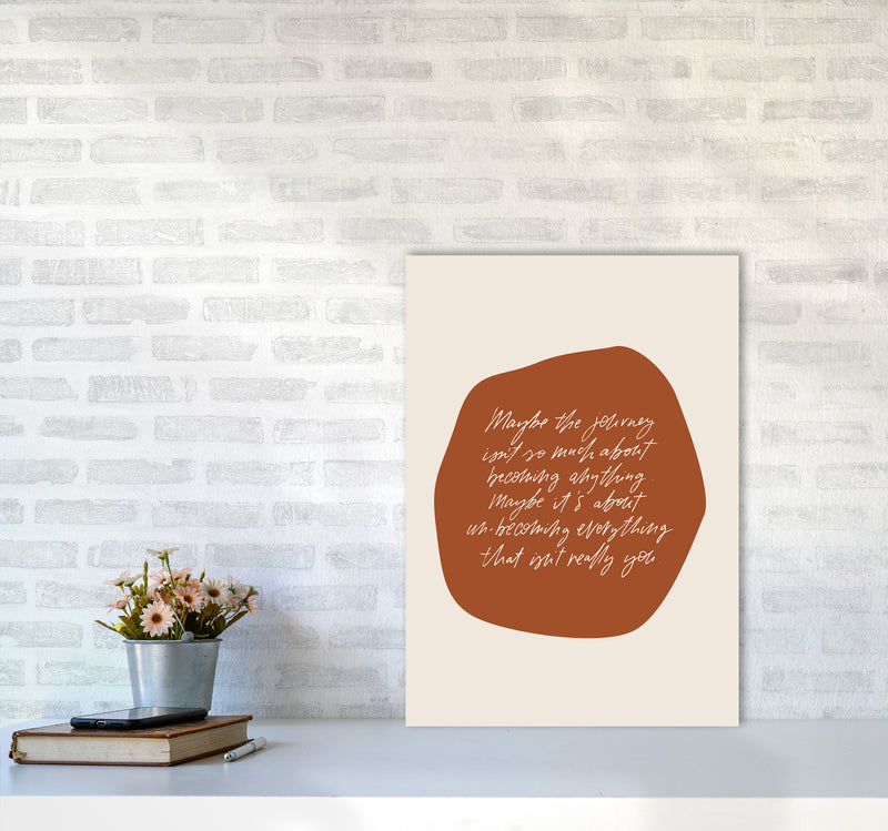 Maybe The Journey By Planeta444 A2 Black Frame