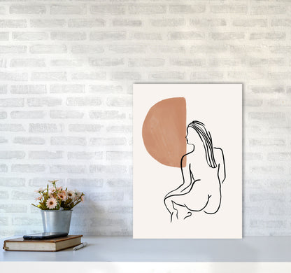 Line Nudes Back2 By Planeta444 A2 Black Frame