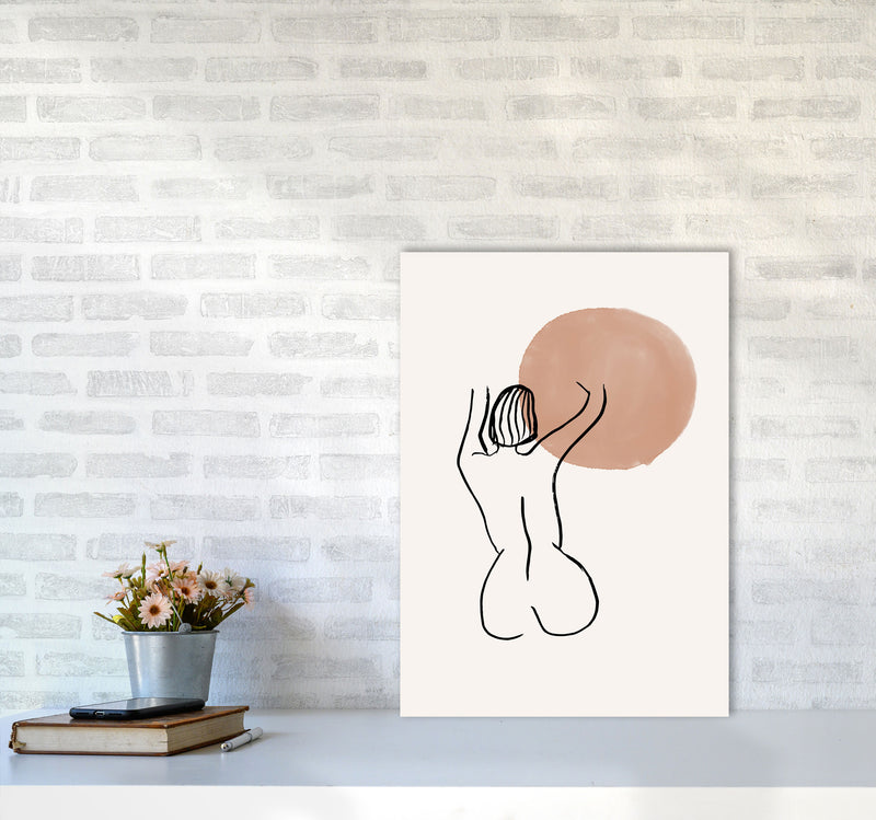Line Nudes Back1 By Planeta444 A2 Black Frame