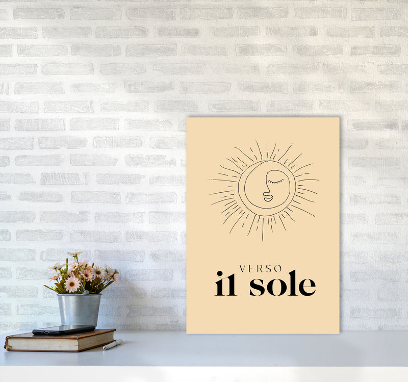 Verso Il Sole By Planeta444 A2 Black Frame