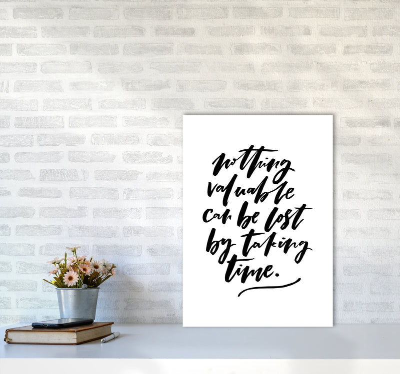 Nothing Valuable Can Be Lost By Planeta444 A2 Black Frame