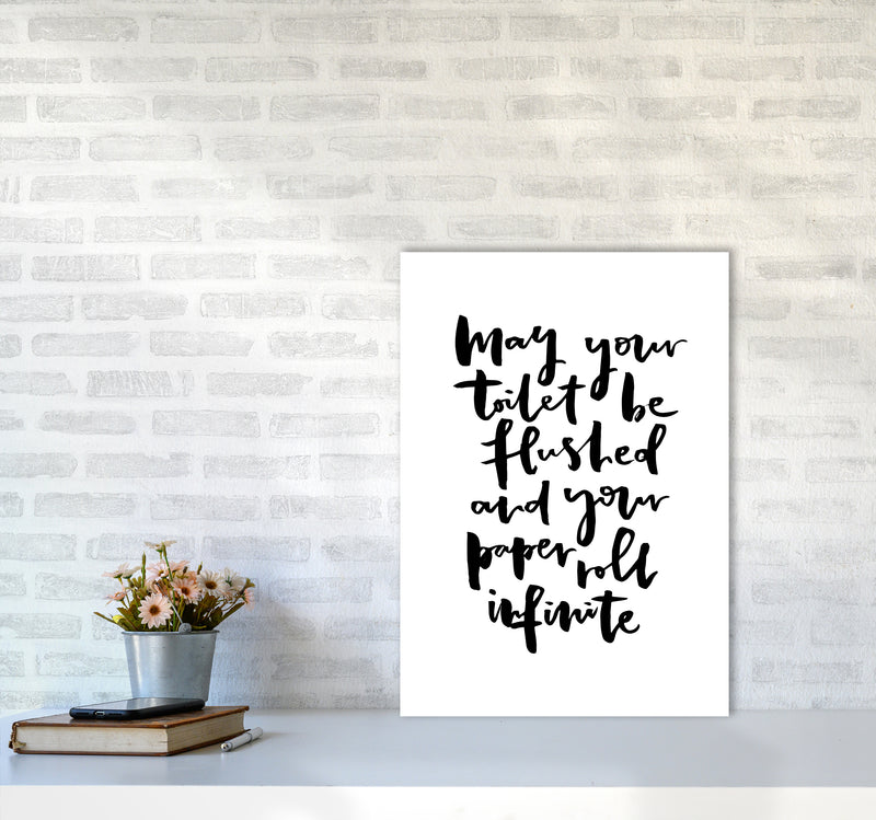 May Your Toilet Be Flushed Bathroom Art Print By Planeta444 A2 Black Frame