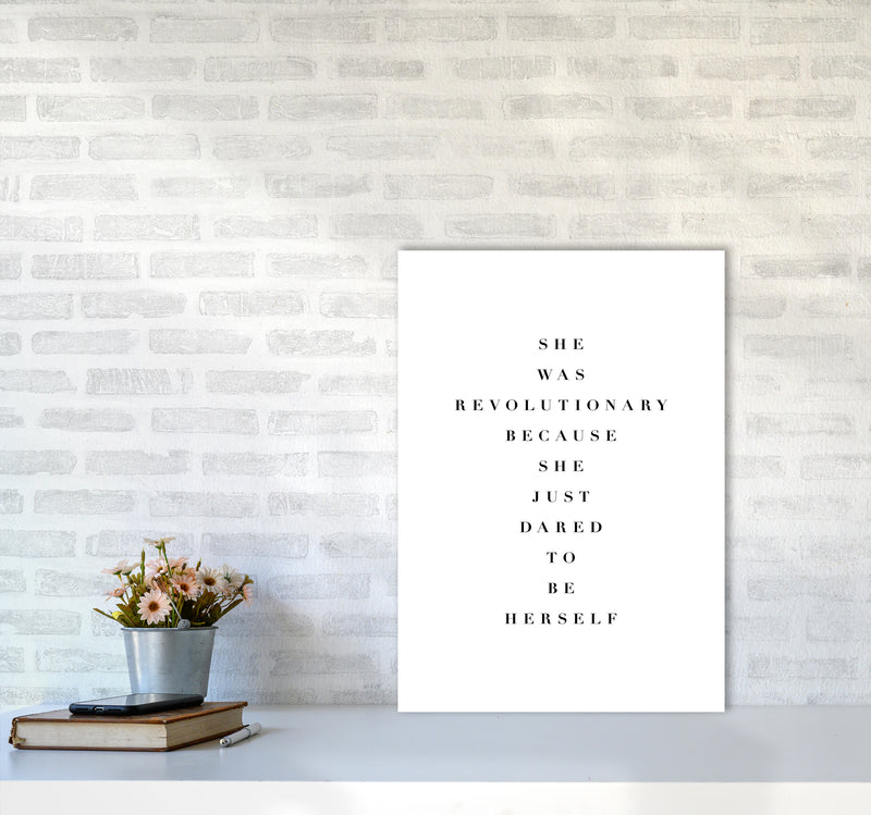 She Was Revolutionary By Planeta444 A2 Black Frame