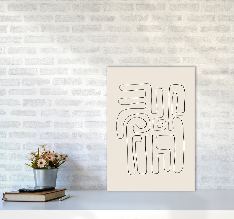 Abstract Line Doodles2 By Planeta444 A2 Black Frame