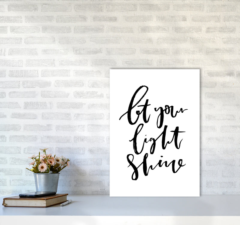 Let Your Light Shine By Planeta444 A2 Black Frame